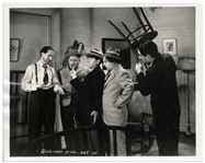 Lot of Five 10 x 8 Glossy Photos From The Three Stooges 1940 Film Nutty but Nice -- Very Good Condition